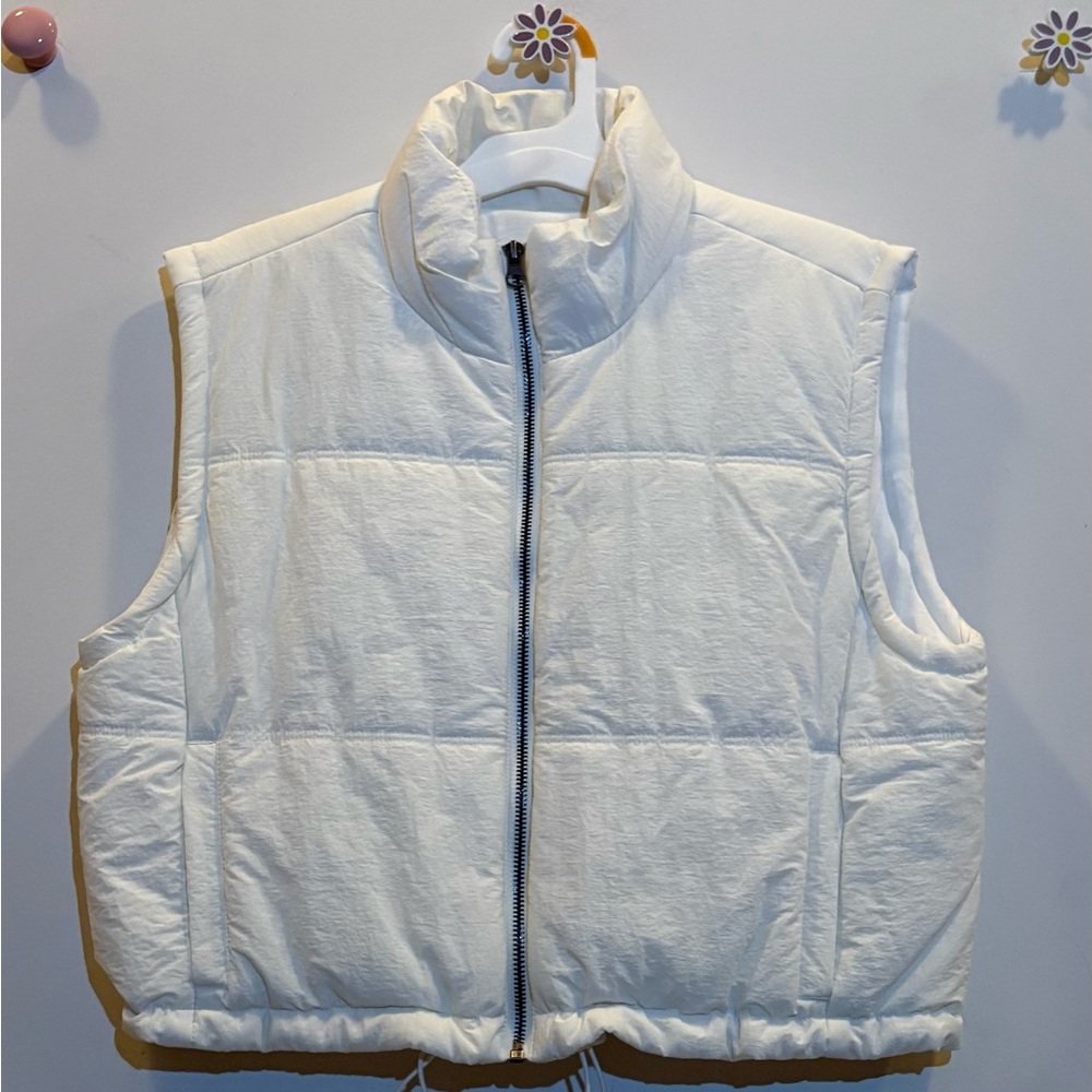 Thread & Supply White Puffer Vest